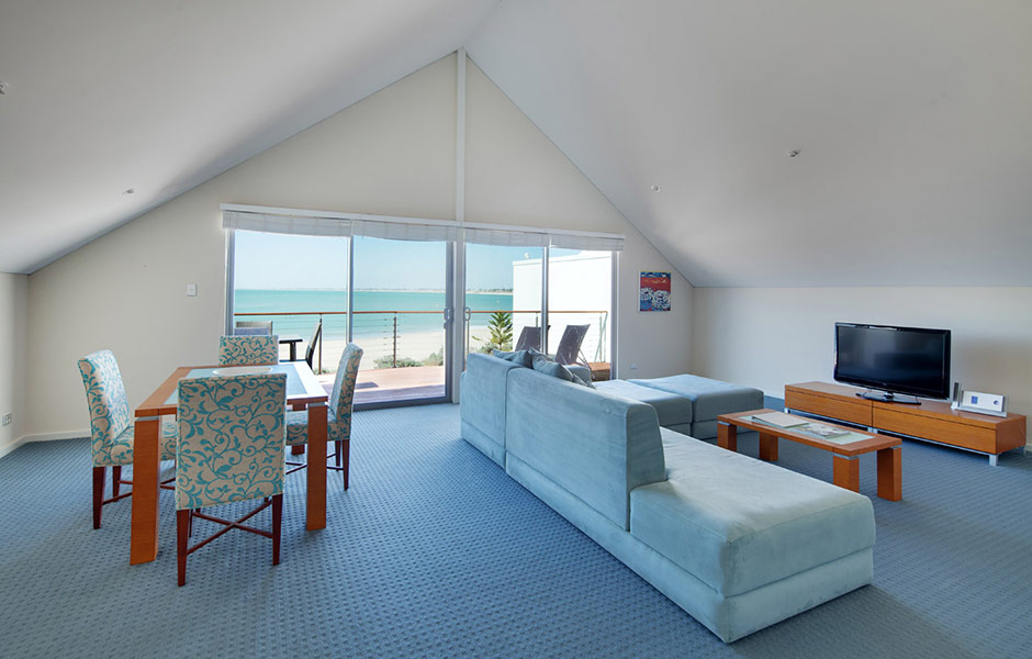 Two Bedroom Beachfront Villa Lounge & Dining
