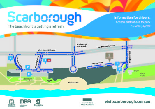 Scarborough access map from 20 July 2017