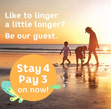 Stay 4 nights, pay for 3 at Seashells Scarborough